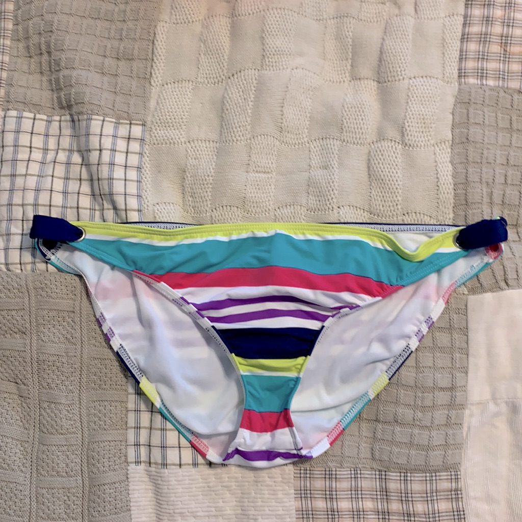 Nwt Splendid Swim Multicolor Stripe Bikini Bottoms